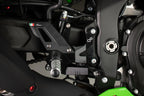 LighTech Adjustable Rear Sets With Fixed Foot Pegs - TRACK USE for Kawasaki ZX25R 2023–2024 / Kawasaki ZX4RR 2024–2026