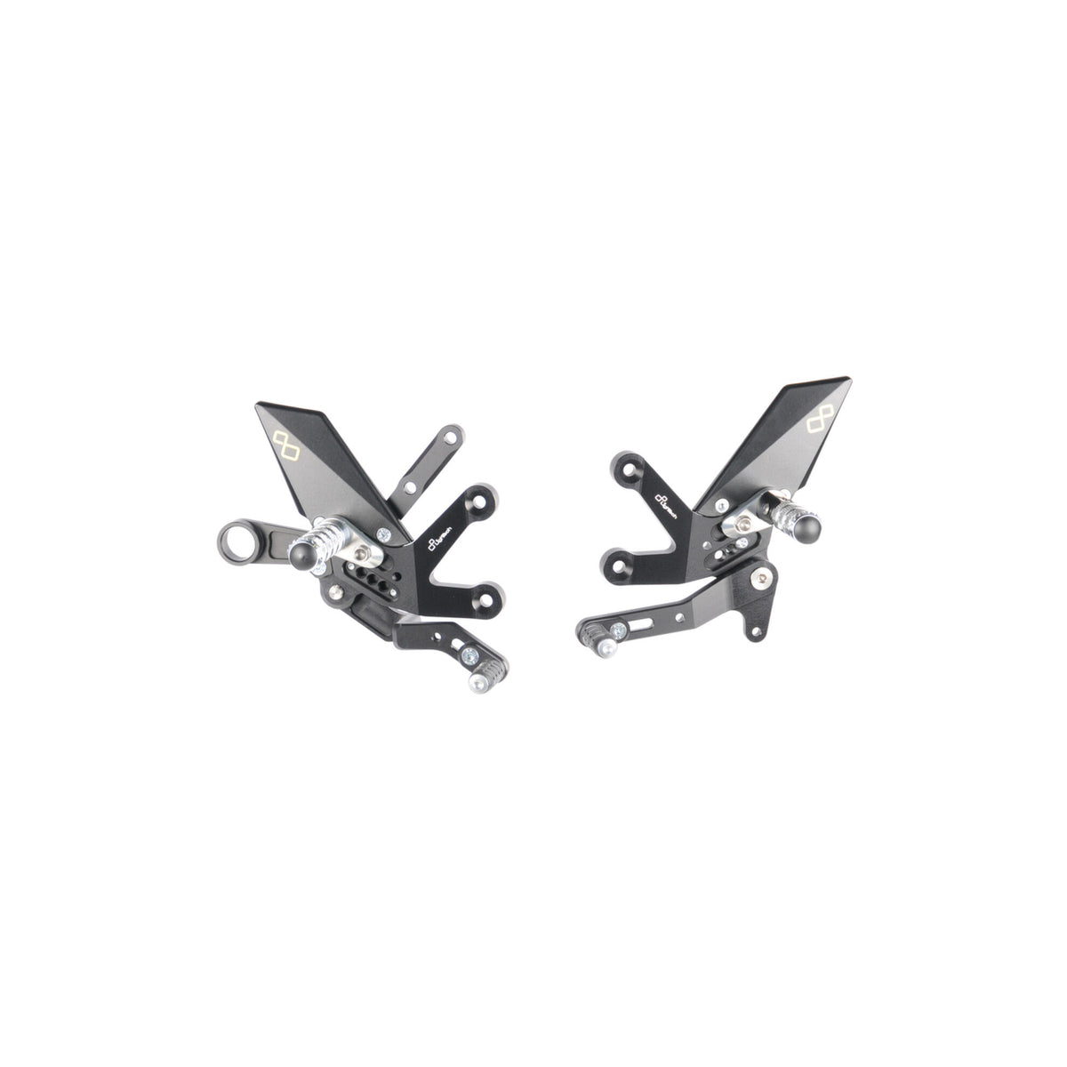 LighTech Adjustable Rear Sets With Fold Up Foot Pegs for Suzuki GSX S1000 2015–2025 / Suzuki GSX S1000GT 2015–2025