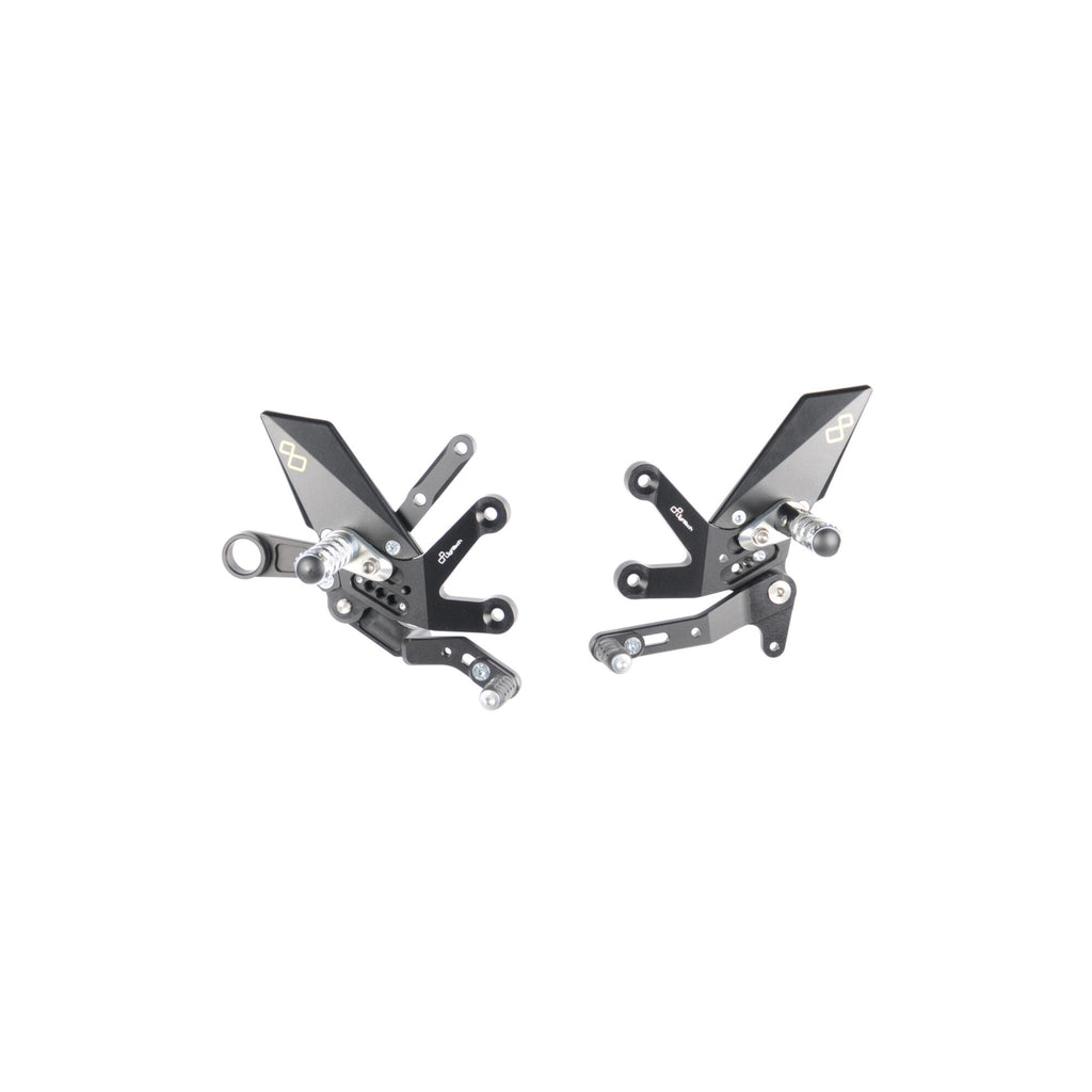 LighTech Adjustable Rear Sets With Fixed Foot Pegs for Suzuki GSX S1000 2015–2025 / Suzuki GSX S1000GT 2015–2025