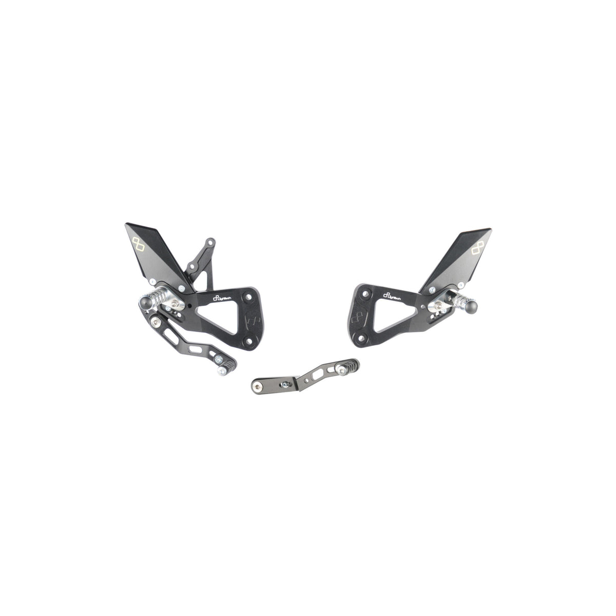 LighTech Adjustable Rear Sets With Fold Up Foot Pegs for Suzuki GSX R1000 2017–2026 / Suzuki GSX R1000R 2017–2026