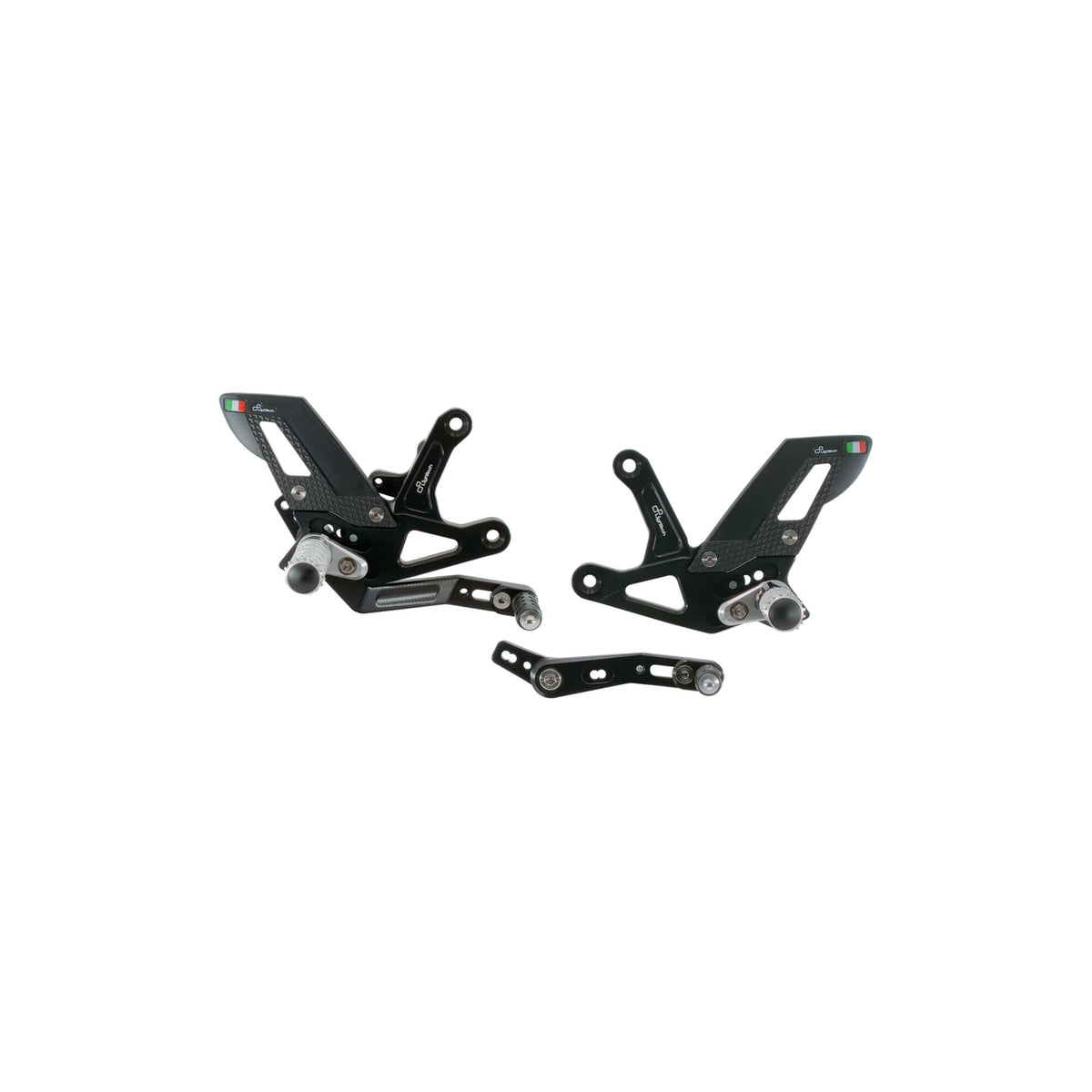 LighTech Adjustable Rear Sets With Fixed Foot Pegs for Triumph SPEED TRIPLE 1200 RS 2021–2026