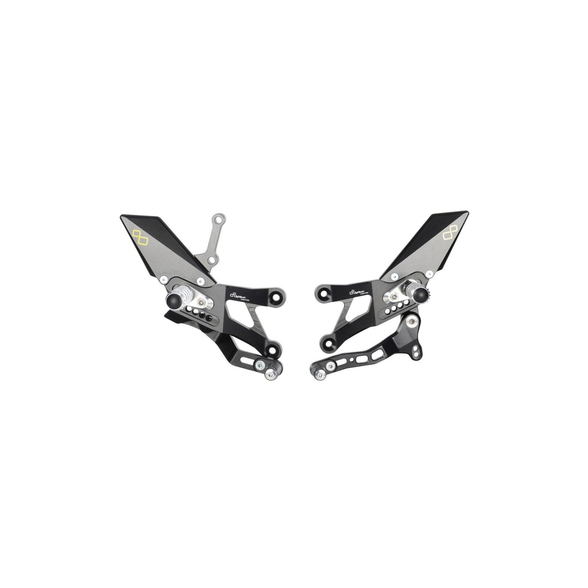 LighTech Adjustable Rear Sets With Fold Up Foot Pegs for Yamaha R3 2015–2026