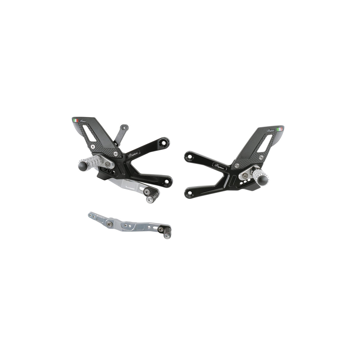 LighTech Adjustable Rear Sets With Fold Up Foot Pegs for Yamaha R1 2015–2025 / Yamaha R1M 2015–2025