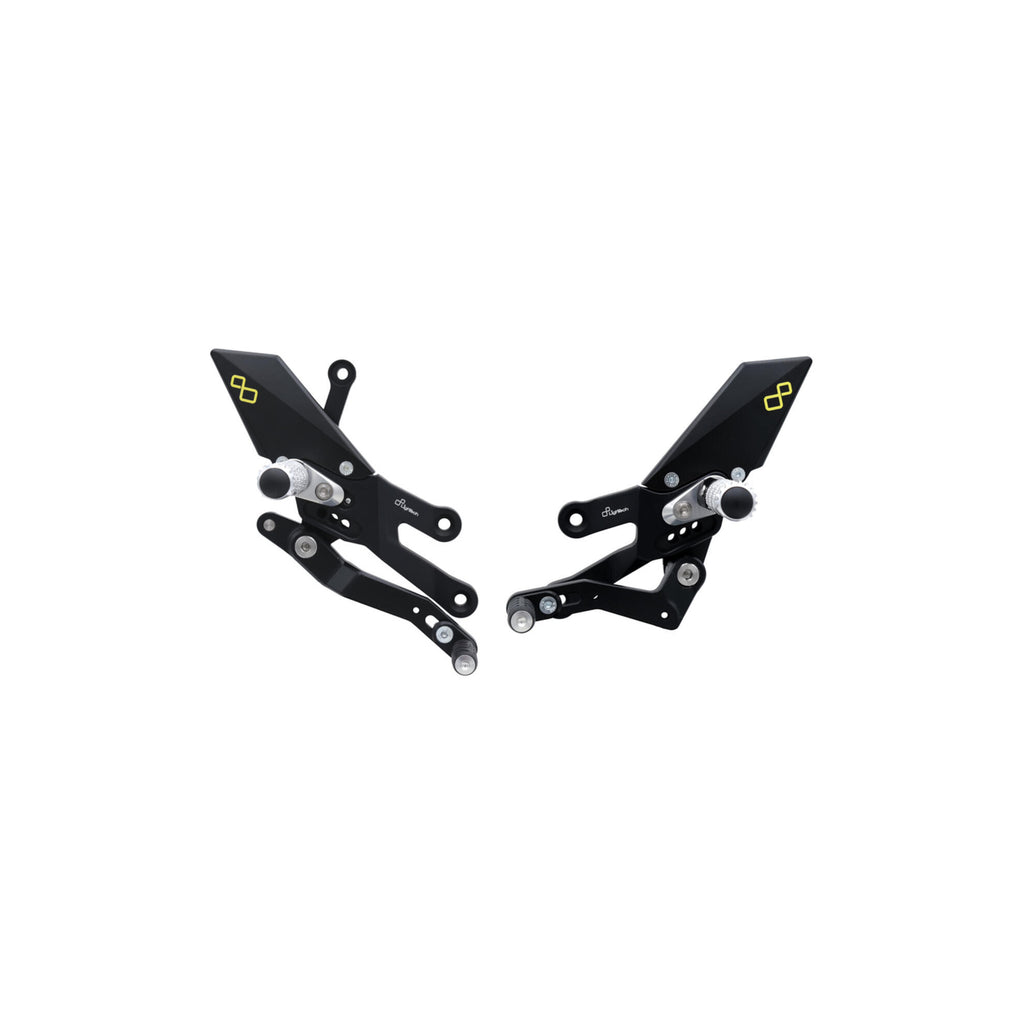 LighTech Adjustable Rear Sets With Fixed Foot Pegs for Yamaha R7 2022–2026