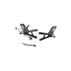 LighTech Adjustable Rear Sets With Fixed Foot Pegs - TRACK USE for Yamaha R1 2015, 2016, 2017, 2018, 2019, 2020, 2021, 2024