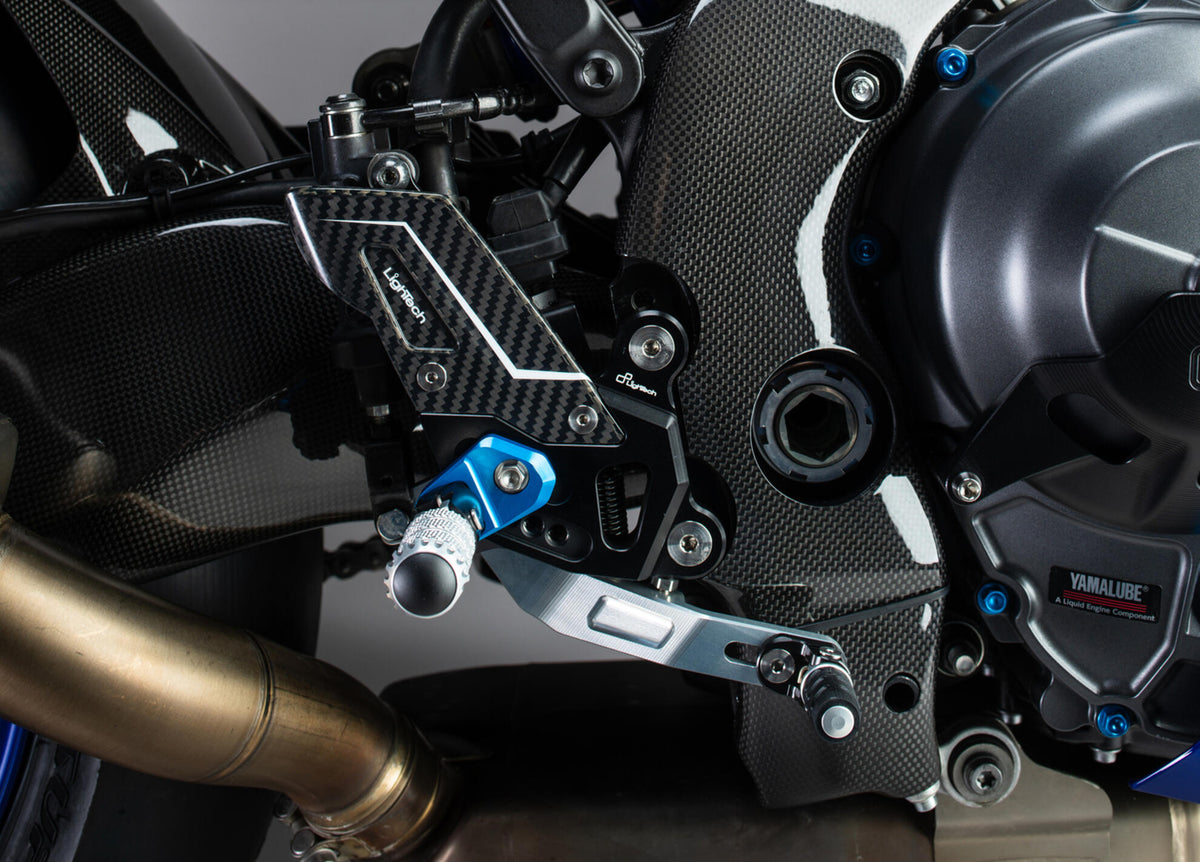 LighTech Adjustable Rear Sets With Fold Up Foot Pegs for Yamaha R9 2025–2026