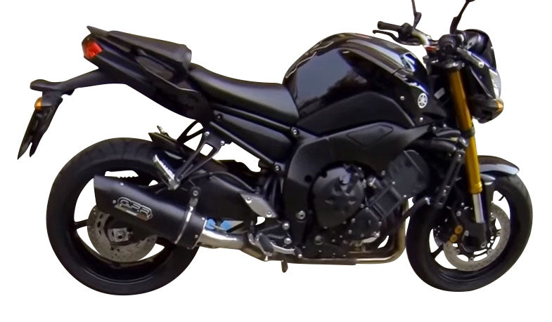 GPR exhaust Yamaha Fz 8  2010-2016, Furore Nero, Homologated legal slip-on exhaust including removable db killer and link pipe - GPR Exhausts