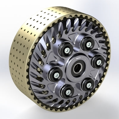 Slipper clutch adjustable with 48 teeth basket - KBIKE
