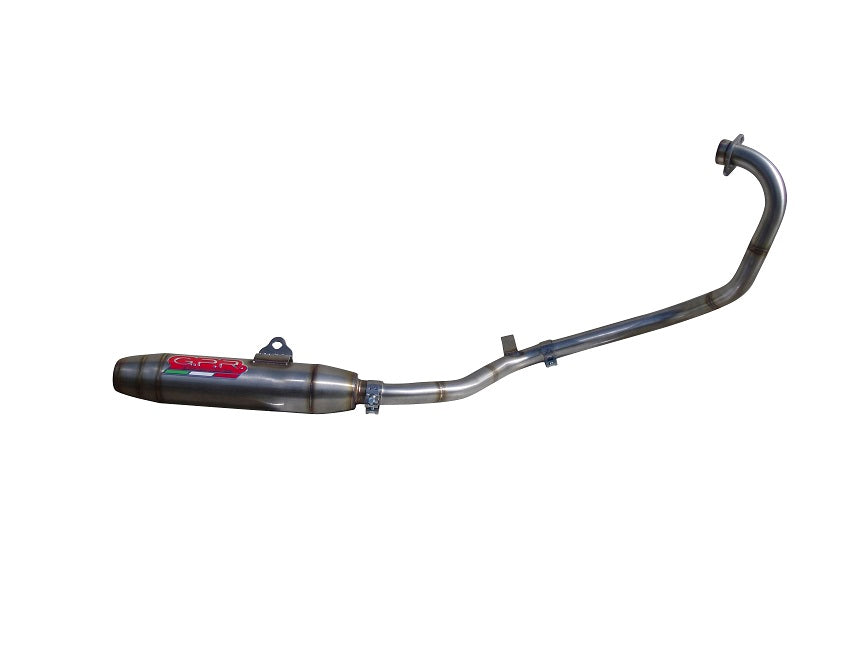 GPR exhaust Yamaha FZ 16 Byson 160  2010-2010, Deeptone Inox, Homologated legal full system exhaust, including removable db killer - GPR Exhausts