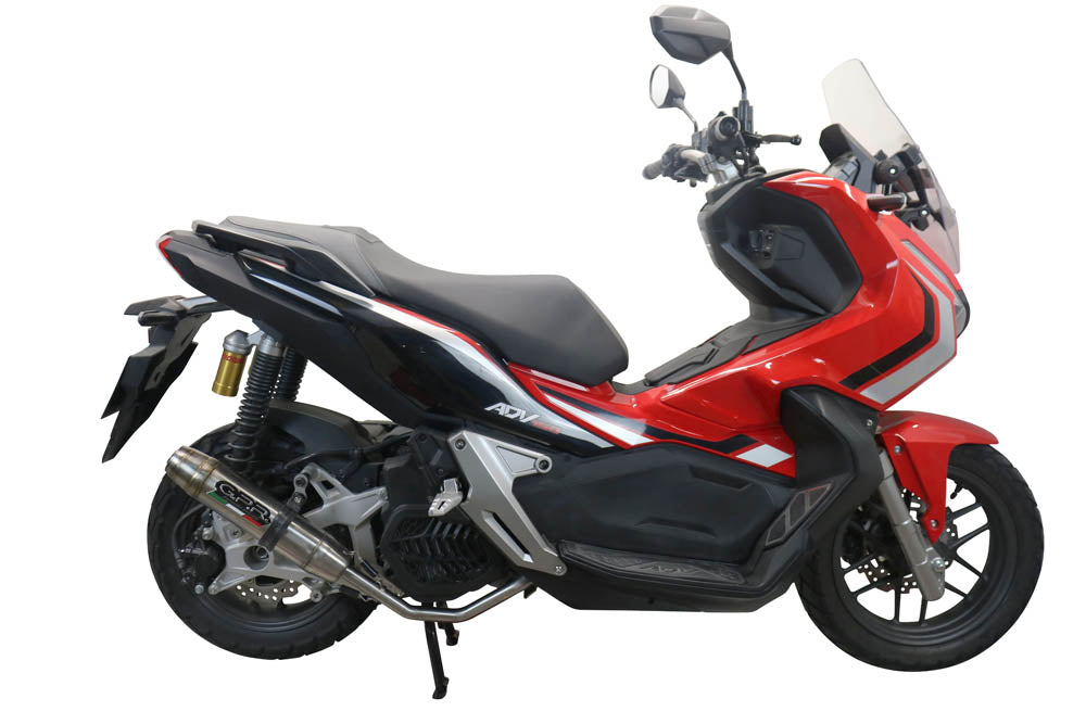 GPR exhaust Honda X-Adv 150 2020-2023, Deeptone Inox, Racing full system exhaust, including removable db killer - GPR Exhausts