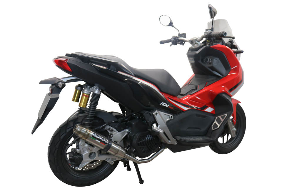 GPR exhaust Honda X-Adv 150 2020-2023, Deeptone Inox, Racing full system exhaust, including removable db killer - GPR Exhausts