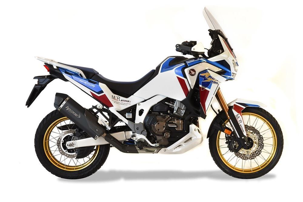 HP Corse SPS Carbon Black Exhaust for Honda Africa Twin CRF 1100 2020-2024 - HP Corse