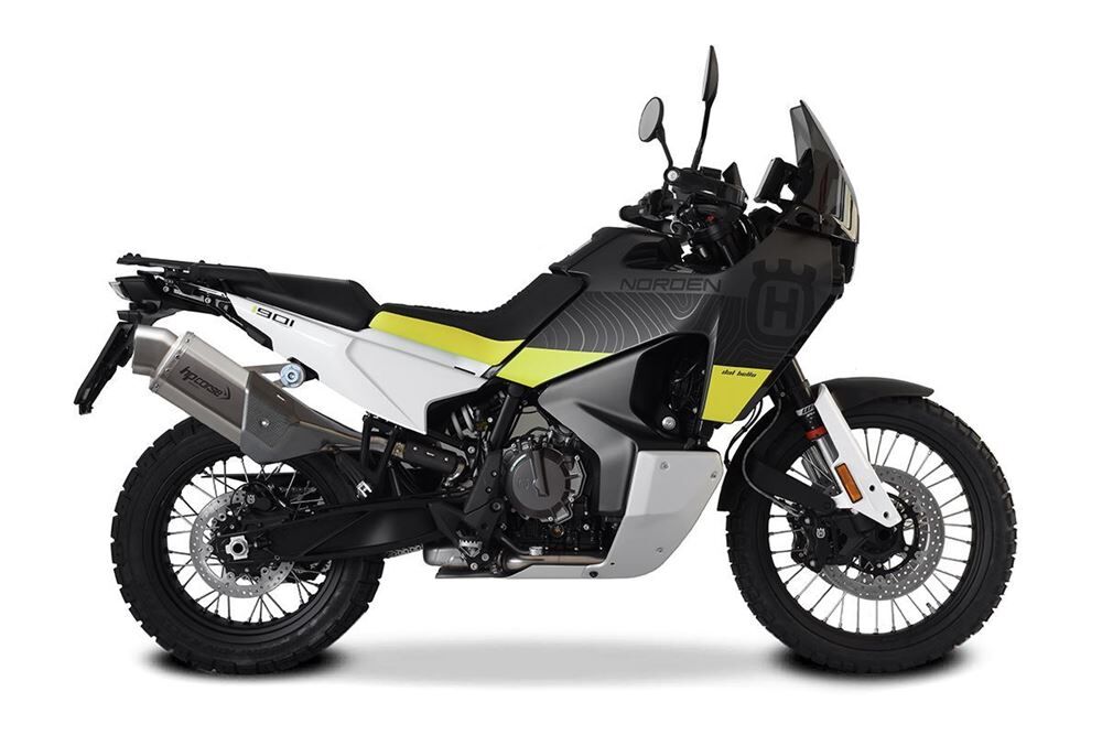 HP Corse 4-Track R Short Titanium Exhaust for Husqvarna Norden 901 - HP Corse