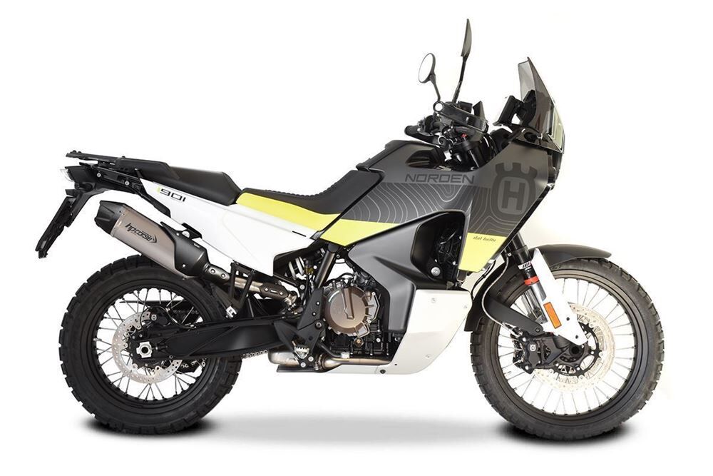 HP Corse SP-1 Carbon Short Exhaust for Husqvarna Norden 901 - HP Corse