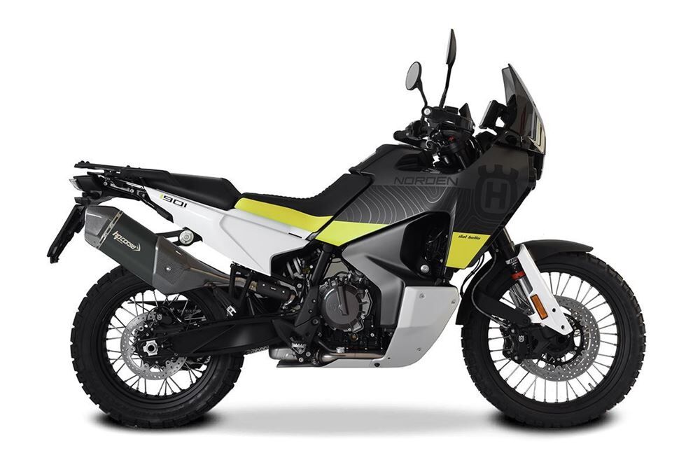 HP Corse SPS Carbon Short Black Exhaust for Husqvarna Norden 901 - HP Corse