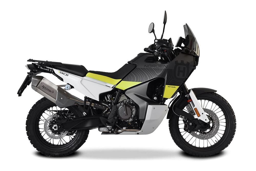 HP Corse SPS Carbon Short Titanium Exhaust for Husqvarna Norden 901 - HP Corse