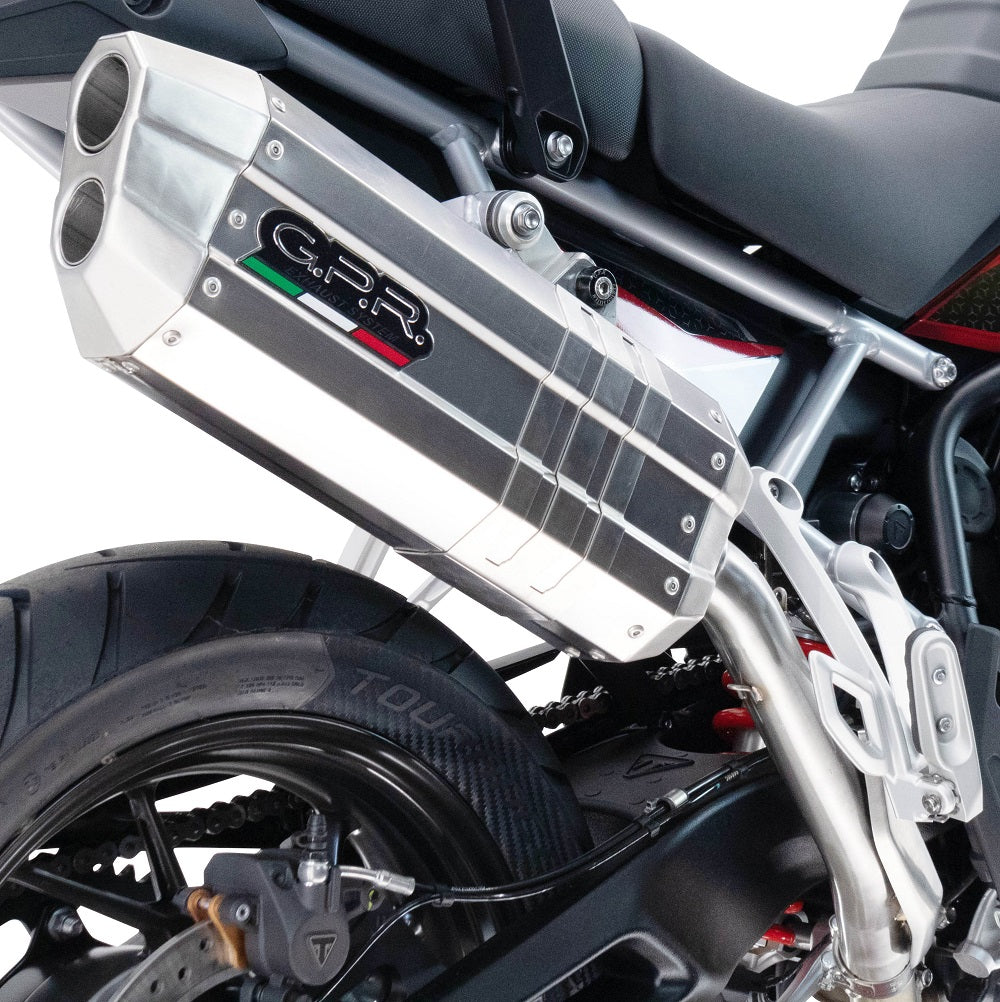 GPR exhaust Bmw R 1200 Gs -Adventure 2004-2009, Hyper Sonic Inox, Homologated legal slip-on exhaust including removable db killer and link pipe - GPR Exhausts