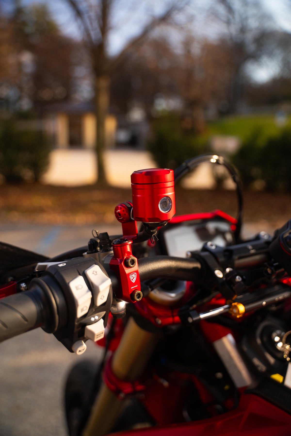 CNC Racing Brembo Master Cylinder Clamp with Mirror Mount Thread M10 Counter – Clockwise for Ducati Hypermotard - CNC Racing image 5