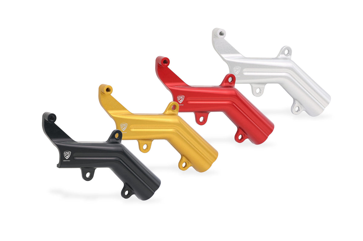 CNC Racing Brake Lines Cover with Fluid Reservoir Bracket for Ducati - CNC Racing