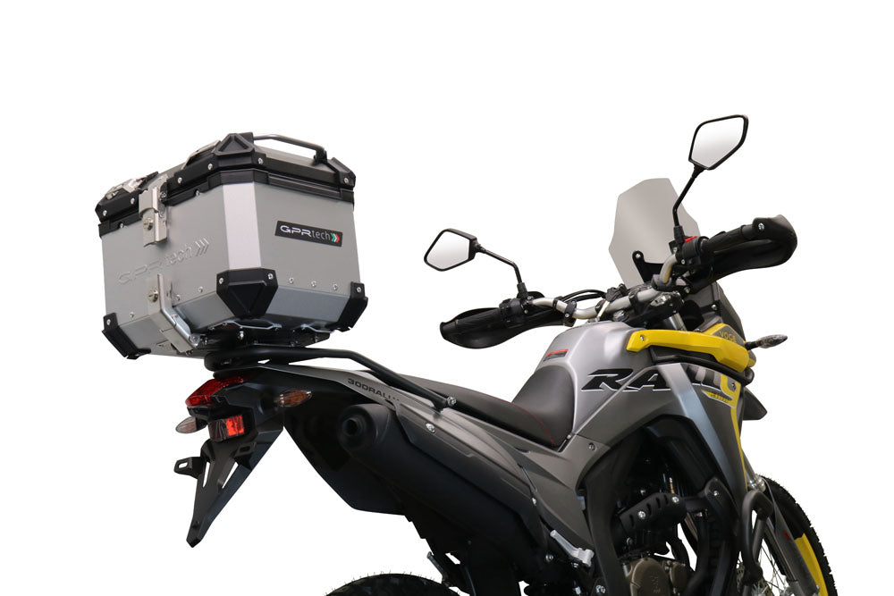 GPR Tech Alpi-Tech 26L Aluminium Top Case with Specific Fitting Plate - Voge 300Rally (2022–2024) - Silver - image 4