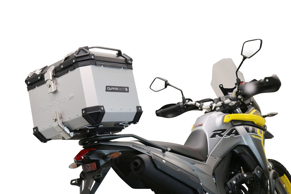 GPR Tech Alpi-Tech 35L Aluminium Top Case with Specific Fitting Plate - Voge 300Rally (2022–2024) - Silver - image 2