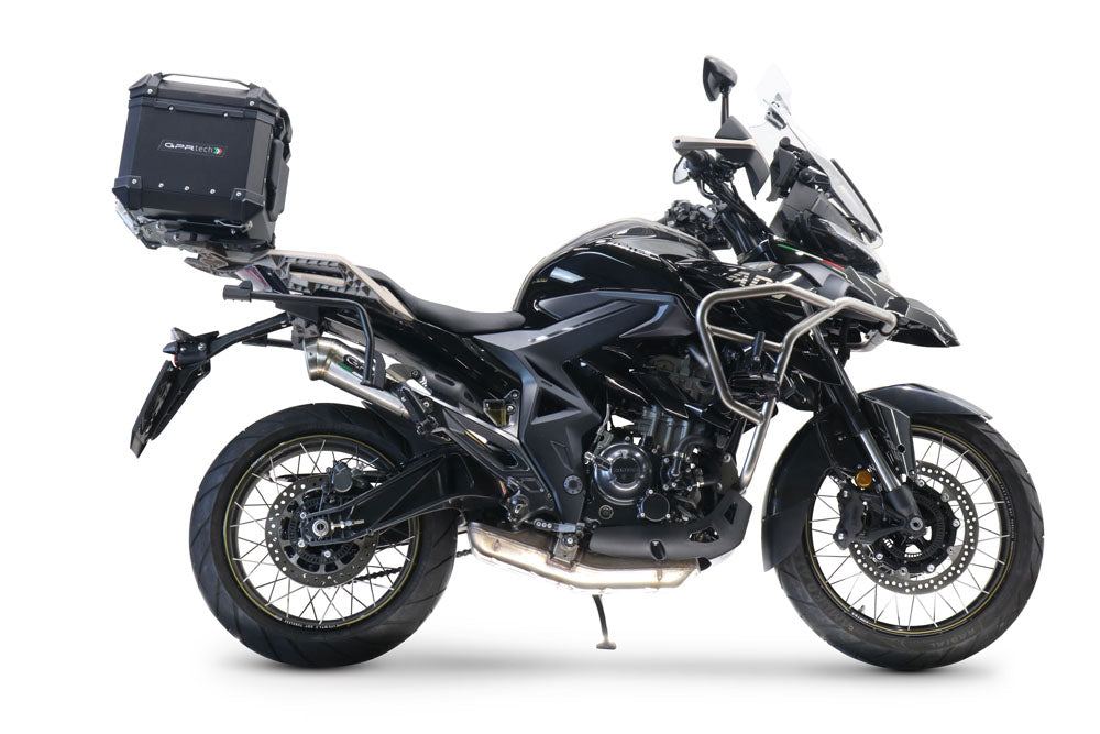 GPR exhaust Zontes 350 T2 ADV 2022-2024, Powercone Evo, Homologated legal slip-on exhaust including removable db killer and link pipe - GPR Exhausts