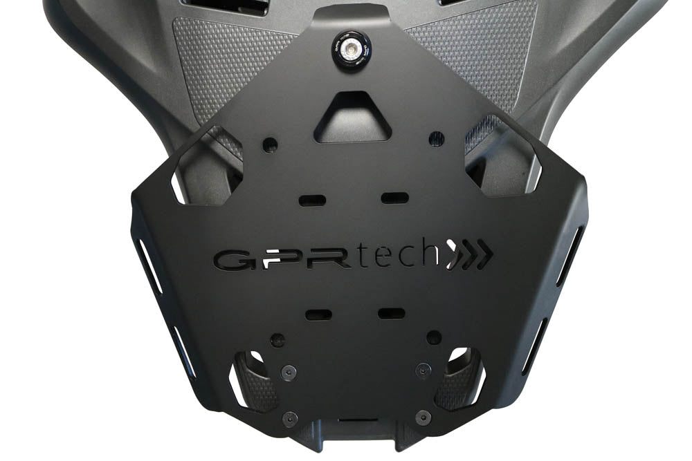 GPR Tech Alpi-Tech 26L Aluminium Top Case with Roof Rack & Specific Fitting Plate - Honda SH 125 (2017–2024) - Silver - image 2