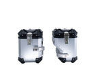 GPR Tech Industry 38L + 32L Aluminium Side Case Set - Silver
