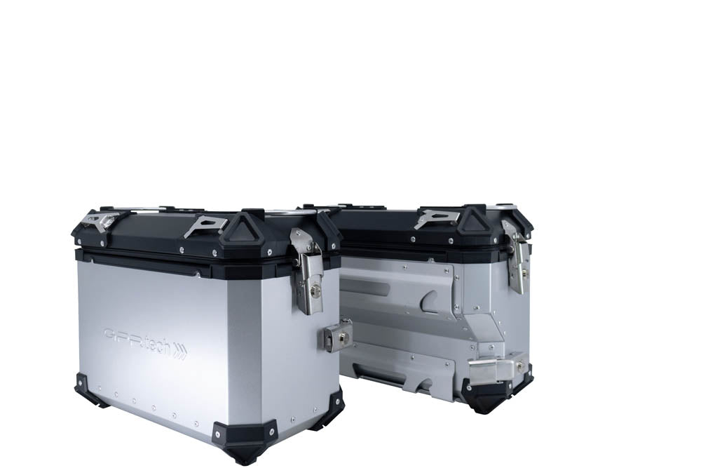 GPR Tech Industry 38L + 32L Aluminium Side Case Set - Silver - image 2