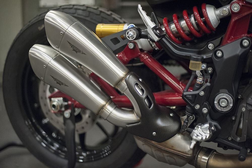 HP Corse Hydroform Short Exhaust for Indian FTR 1200/S 2019-2024 - HP Corse