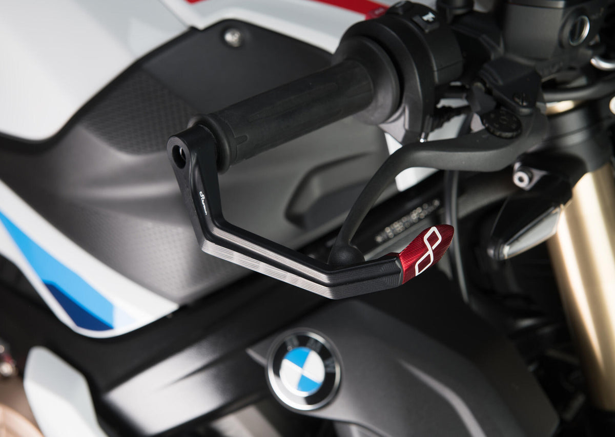 LighTech Aluminum Brake Lever Guard - Axle Base 132 mm / Anodized Guard end for Aprilia / BMW / CFMOTO / Ducati / Honda / KTM