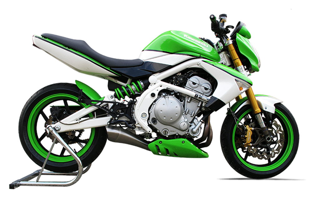 HP Corse Hydroform Satin Exhaust for Kawasaki ER-6N/ER-RF 2005-2011 - HP Corse