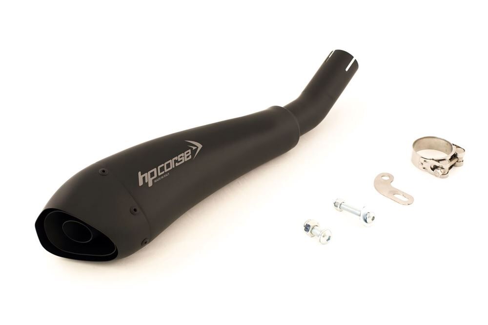 HP Corse Hydroform Black Exhaust for Kawasaki ER-6N/ER-RF 2005-2011 - HP Corse