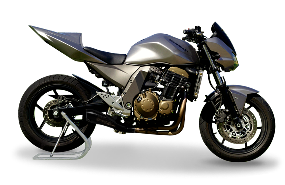 HP Corse Hydroform Black Exhaust for Kawasaki Z 750 2004-2006 - HP Corse