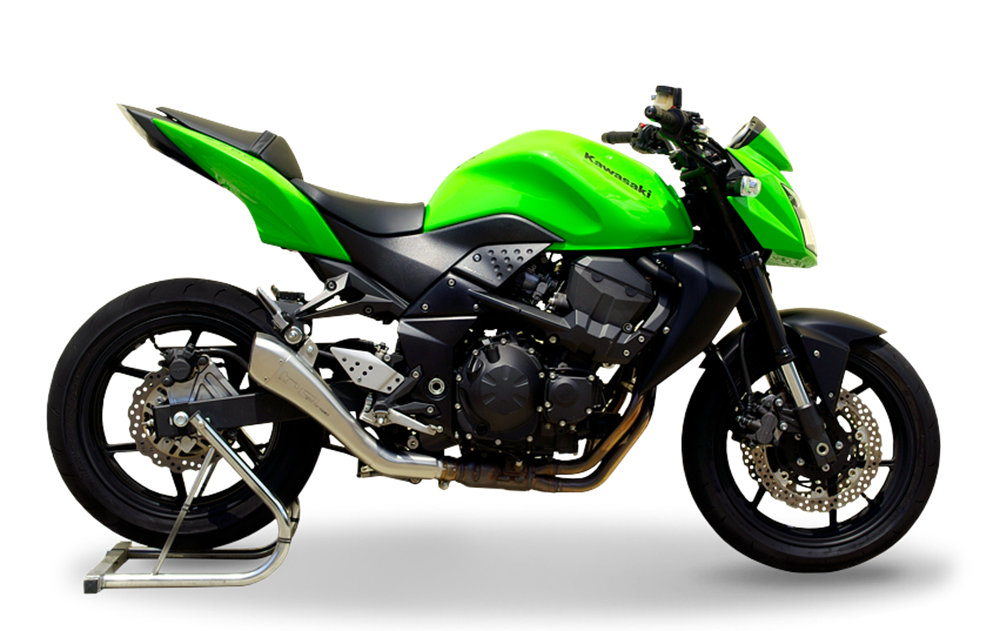 HP Corse Hydroform Satin Exhaust for Kawasaki Z 750 2007-2014 - HP Corse