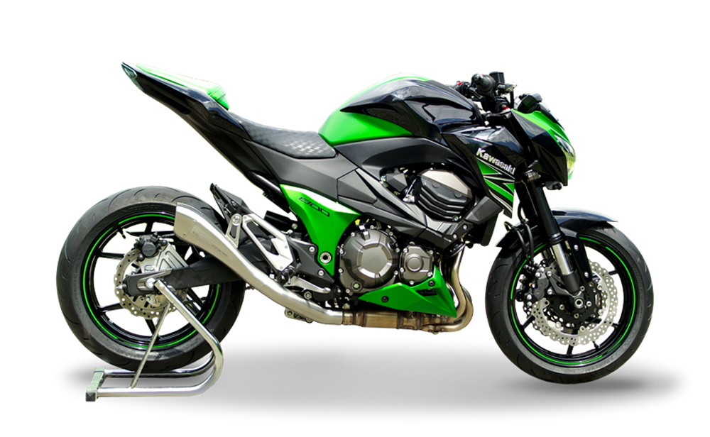 HP Corse Hydroform Satin Exhaust for Kawasaki Z 800 2013-2016 - HP Corse