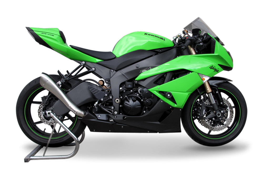 HP Corse Hydroform Satin Exhaust for Kawasaki ZX-6R 600 2009-2016 - HP Corse