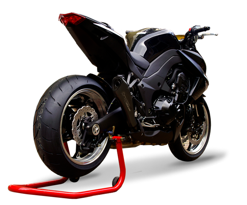 HP Corse Hydroform Black Exhaust for Kawasaki Z 1000 2010-2017 - HP Corse
