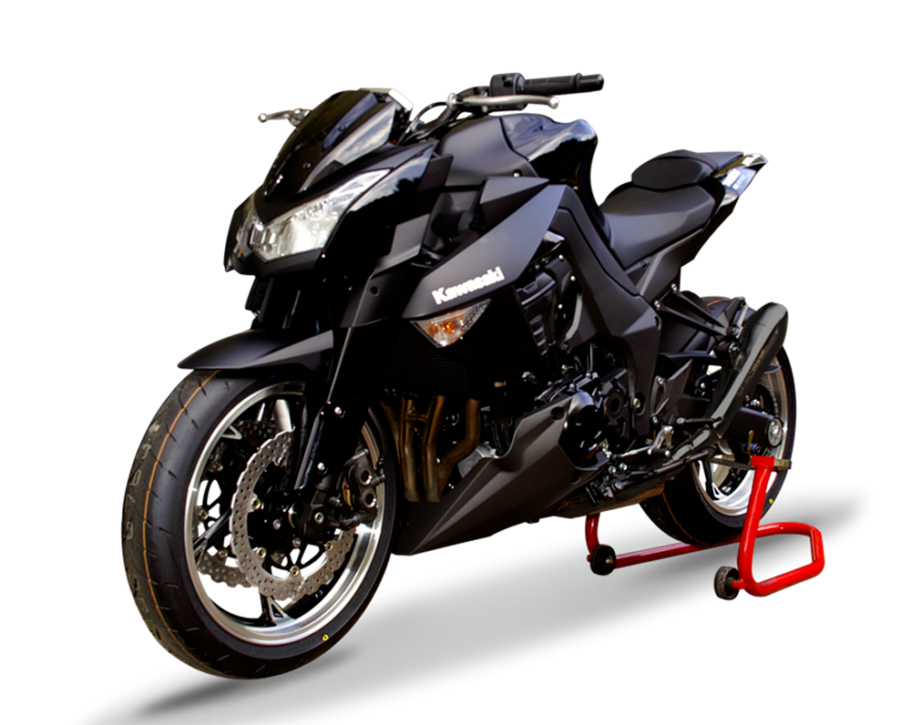 HP Corse Hydroform Black Exhaust for Kawasaki Z 1000 2010-2017 - HP Corse