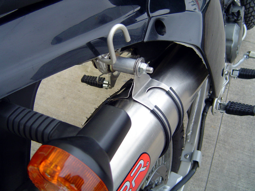 GPR exhaust Kawasaki Klr 600 1985-2004, Furore Nero, Homologated legal slip-on exhaust including removable db killer and link pipe - GPR Exhausts