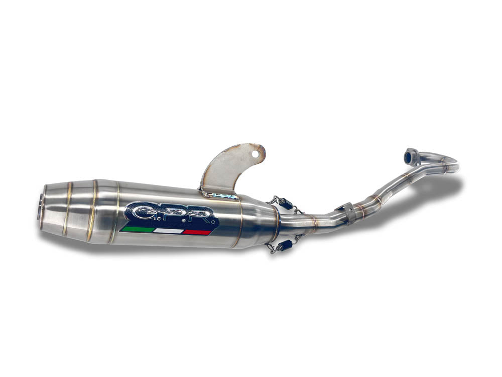 GPR exhaust Kawasaki KLX 140R 2021-2025, Deeptone Inox, Racing full system exhaust, including removable db killer/spark arrestor - GPR Exhausts