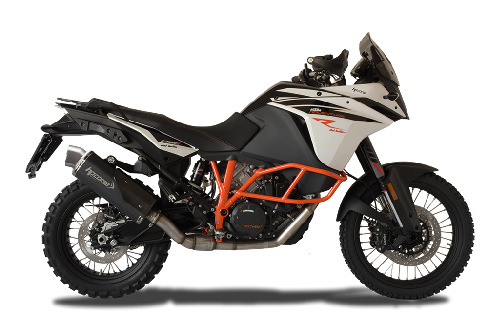HP Corse Exhaust for KTM 1050/1090/1190/1290 ADV R/S 13-204-Track R Black - HP Corse
