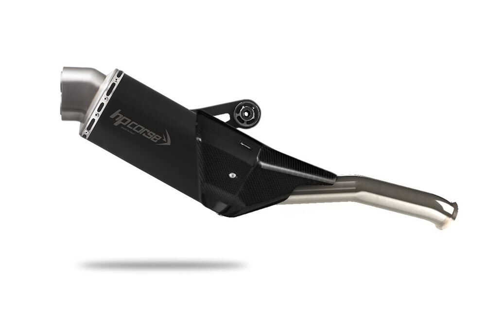 HP Corse 4-Track R Short Black Exhaust for KTM 790 ADV/R 2019-2024 - HP Corse