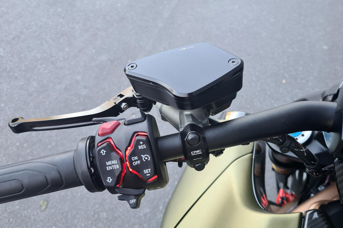 CNC Racing Front Brake and Clutch Fluid Reservoir Caps for Ducati – Streaks - CNC Racing image 2