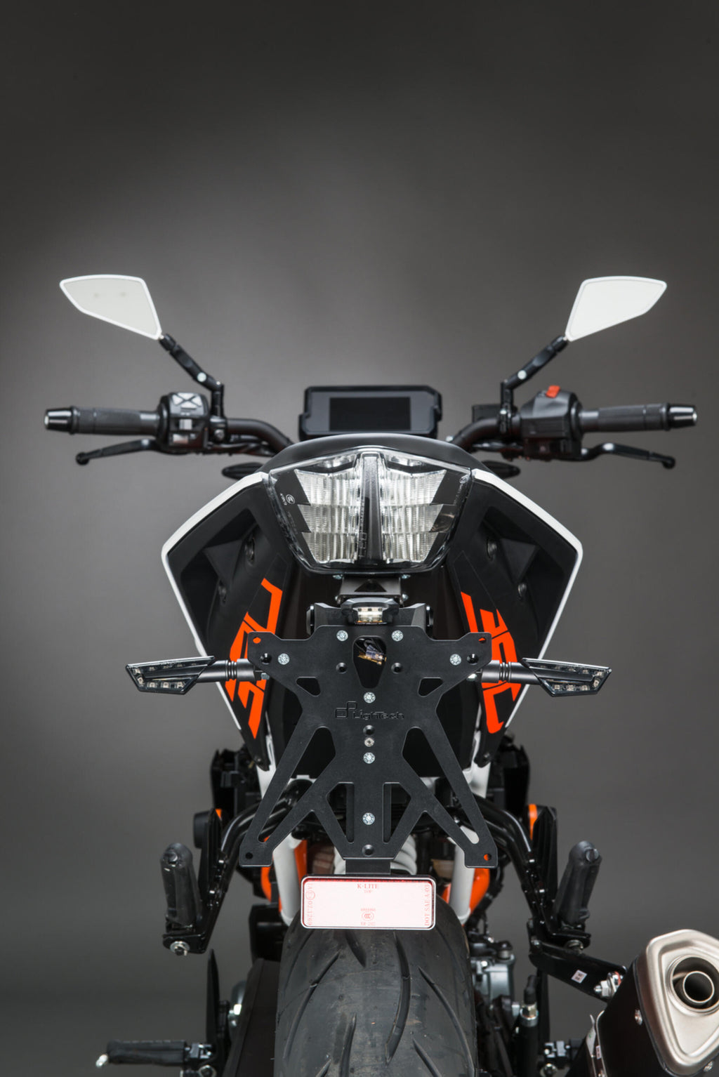 LighTech Adjustable License Plate Holder Kit for KTM DUKE 125 2017–2023 / KTM DUKE 390 2017–2023