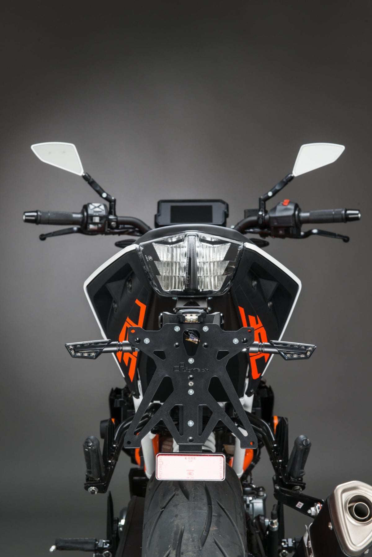 LighTech Adjustable License Plate Holder Kit for KTM DUKE 125 2017–2023 / KTM DUKE 390 2017–2023