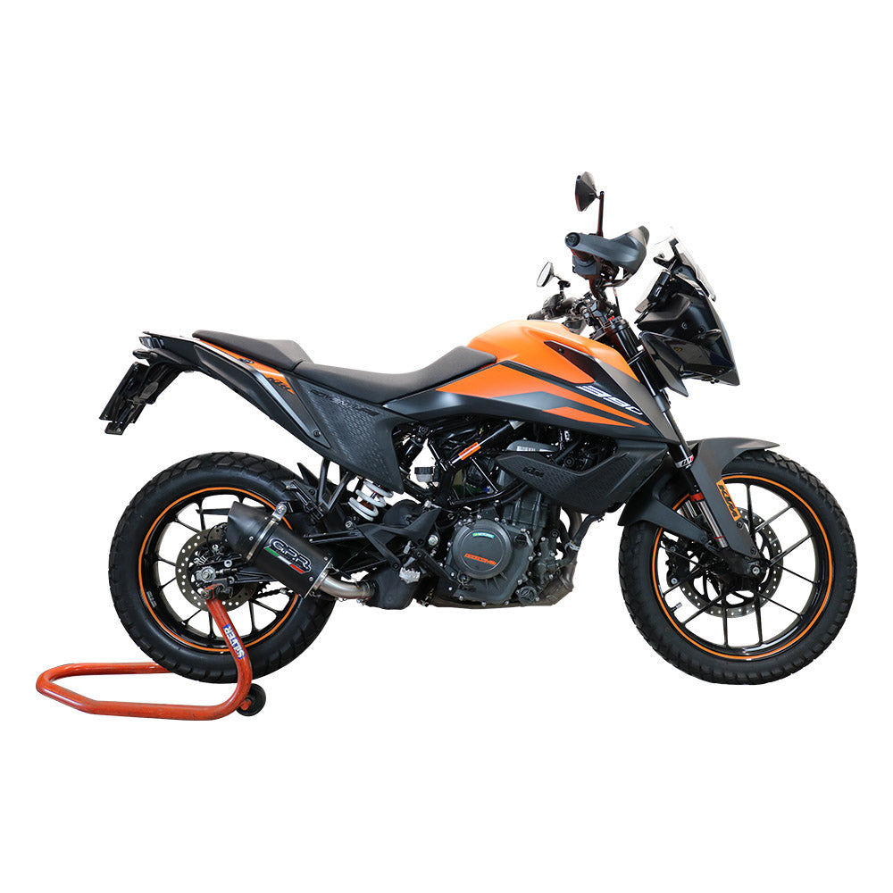 GPR exhaust Ktm Adventure 390 2020-2020, Furore Nero, Racing slip-on exhaust including link pipe and removable dbkiller - GPR Exhausts