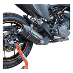 GPR exhaust Ktm Adventure 390 2020-2020, Furore Nero, Racing slip-on exhaust including link pipe and removable dbkiller - GPR Exhausts