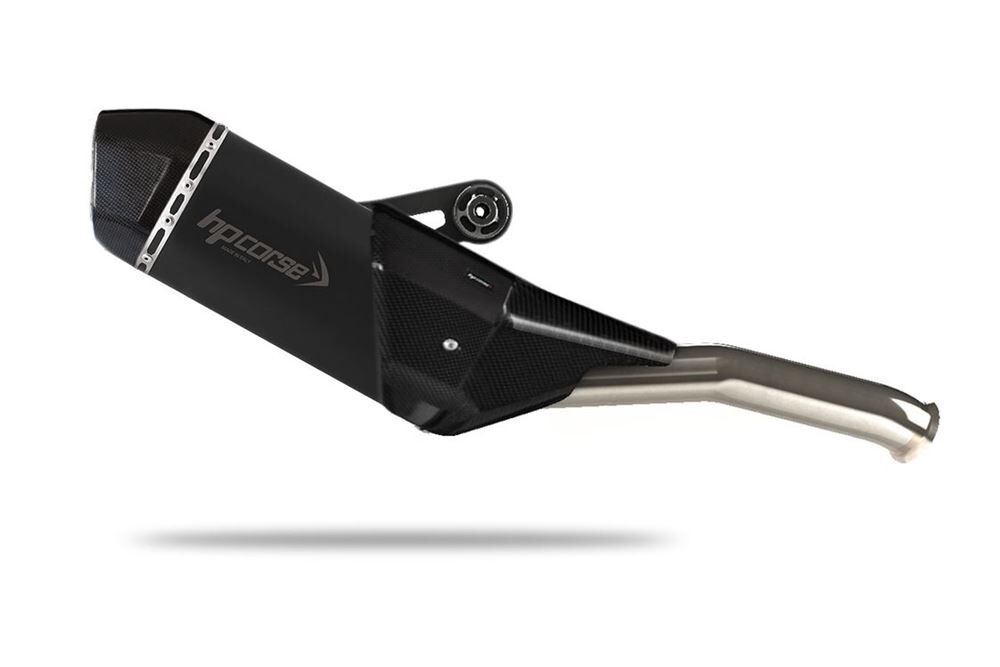 HP Corse SPS Carbon Short Black Exhaust for KTM 790 ADV/R 2019-2024 - HP Corse