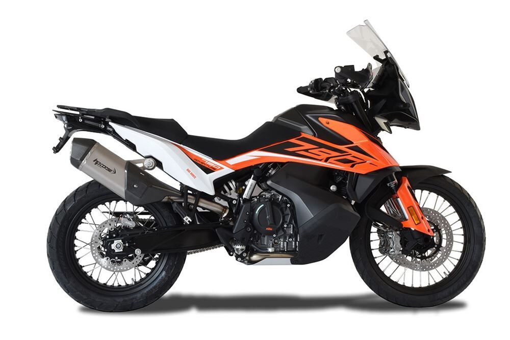 HP Corse SPS Carbon Short Titanium Exhaust for KTM 790 ADV/R 2019-2024 - HP Corse